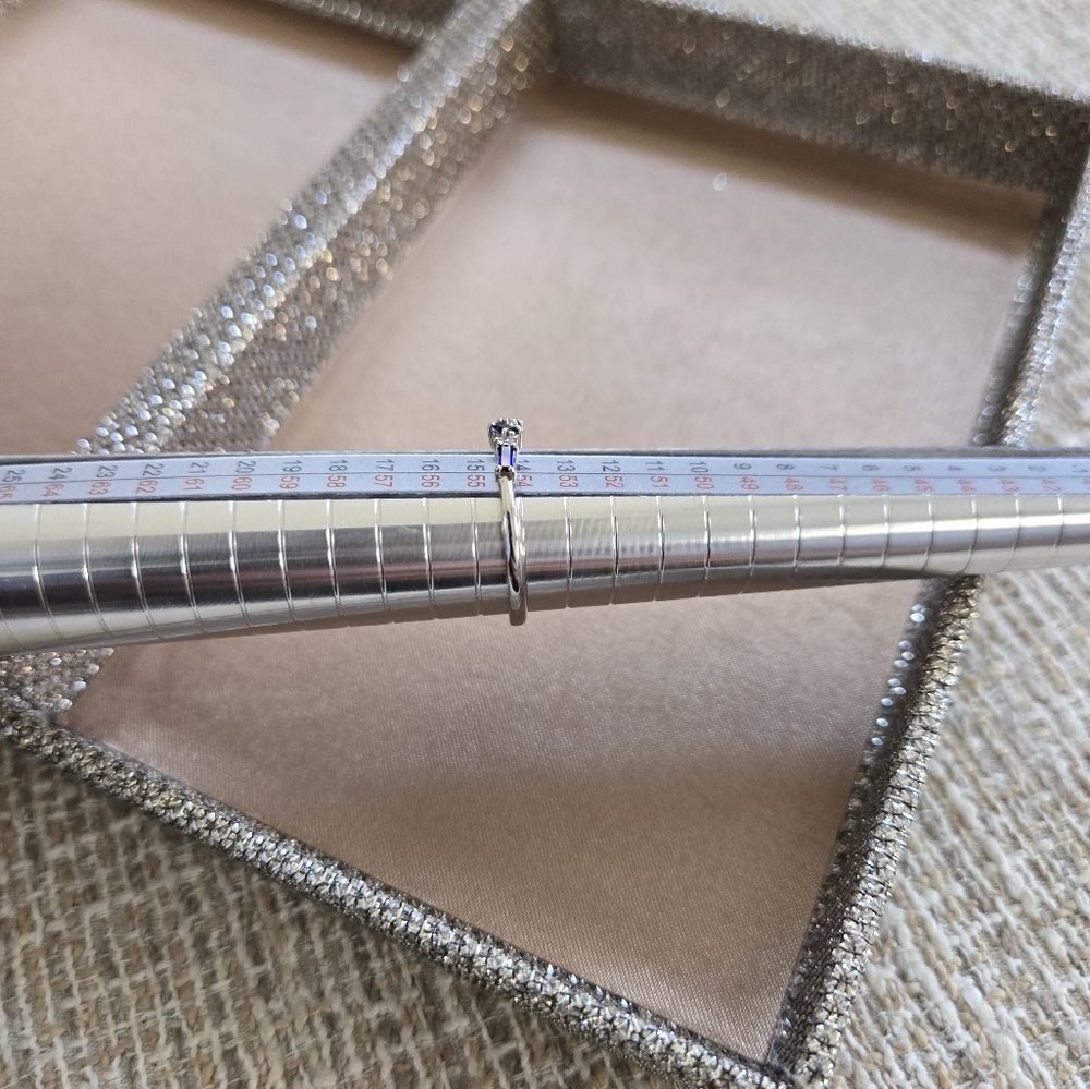Sterling Silver Sapphire Ring - Picture 7 of 9